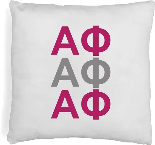 Vista 16 de sockprints Alpha Chi Omega - Funda de almohada con letras griegas de 18 x 18 pulgadas, fundas de almohada para hermandad de hermandad, almohada