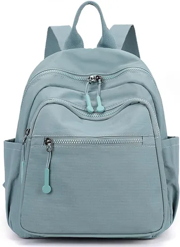 Vista 47 de Tanweibago Mini mochilas de nailon para mujer, mochilas pequeñas de 11L para mujer, mochila ligera casual para mujer, mochila de viaje de compras