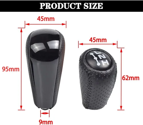 Vista 4 de 2 pomos de cambio automático + funda de transferencia para Toyota Prado 120 2003 2004 2005 2006 2007 2008 2009