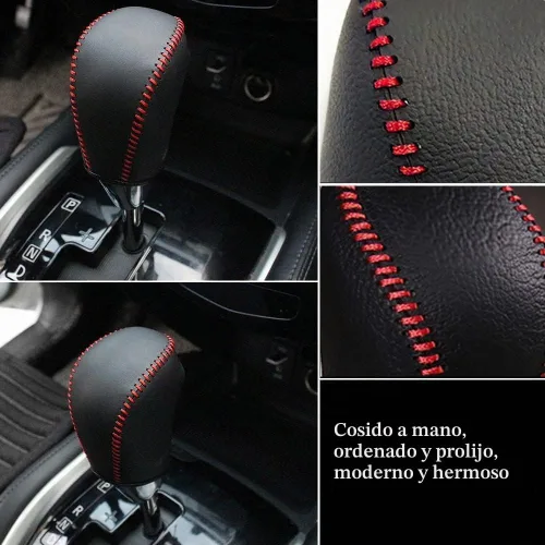 Vista 6 de XITER Funda de cuero para palanca de cambios, protector de guarnición para transmisión automática, accesorios interiores para Nissan Altima