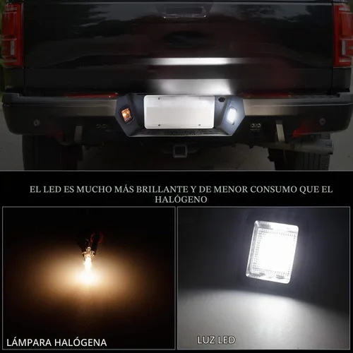 Vista 3 de NDRUSH - Lámpara LED para placa de matrícula compatible con Ford F150 2015 a 2020, 2017 2018 2019 2020 F150 Raptor, 6000K blanco, paquete de 2