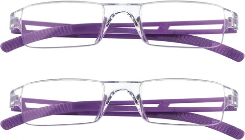 Vista 9 de VisionGlobal 2 pares de anteojos de lectura, anteojos con filtro de luz azul, anteojos de lectura para computadora para mujeres y hombres, marco