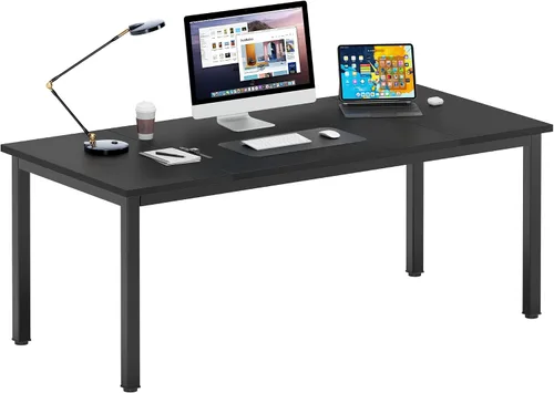 Vista 42 de DlandHome - Escritorio pequeño para computadora de 31.5 pulgadas para oficina en casa, color negro