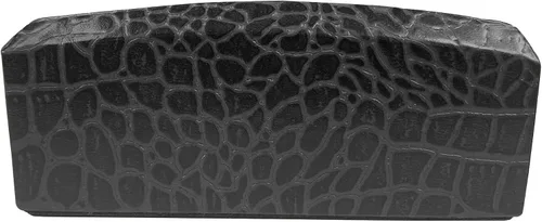 Vista 5 de Dacasso Tarjetero de piel con relieve de cocodrilo negro