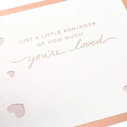Vista 3 de Hallmark Signature Paper Wonder - Tarjeta de amor desplegable Love You Hearts