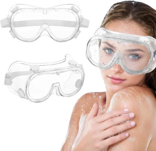 Vista 8 de Protector de pestañas y cejas ajustable, gafas de ducha, diseño apto para gafas, perfecto para proteger pestañas postizas