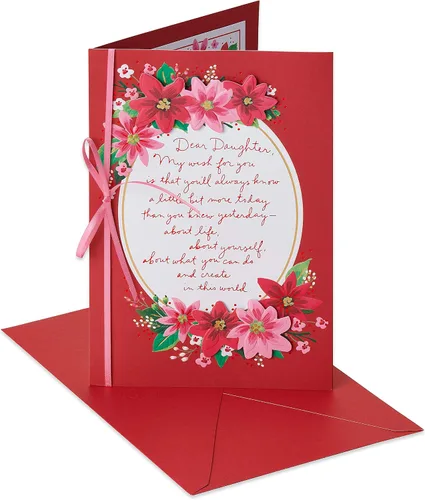 Vista 8 de American Greetings Tarjeta de Navidad para hija y familia (Como tú)