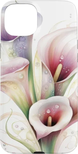 Vista 9 de iPhone 12 Pro Max Calla Lilies Flower Floral Watercolor Case