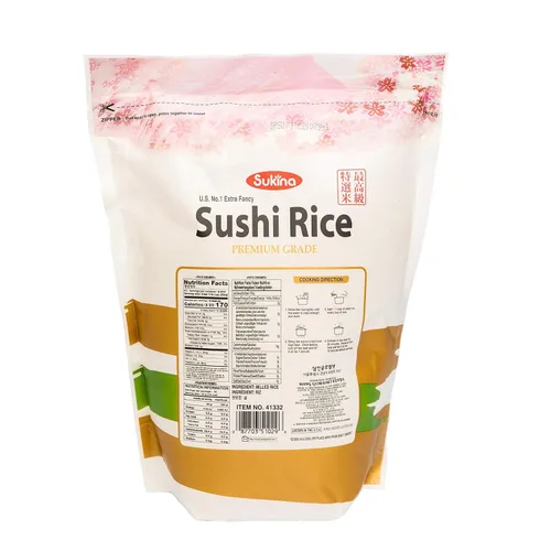 Vista 2 de Arroz de sushi Sukina de 4.4 libras de grado premium, paquete de 1