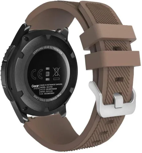 Vista 3 de Minggo - Correas para Samsung Gear S3 Frontier/Classic Watch, pulsera de silicona, correa deportiva, correa de repuesto, Coffee