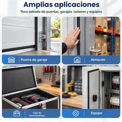 Vista 5 de LLPT Cinta aislante de espuma de 1 pulgada x 50 pies, goma de espuma de celda cerrada para puerta, ventana, burlete exterior e interior, sin
