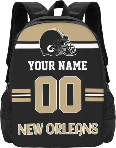 Vista 19 de Mochila de estilo de fútbol personalizado Mochila personalizada con nombre y número Mochilas personalizadas de alta capacidad bolsa regalos, Arizona
