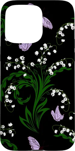 Vista 31 de Lily of The Valley and Butterflies Vintage Cottage Garden Case for iPhone 17