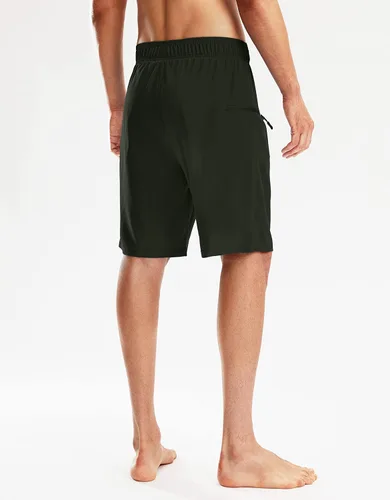 Vista 3 de Pinkbomb Traje de baño para hombre con forro de compresión de 9 pulgadas, secado rápido, pantalones cortos de natación para hombres con bolsillos