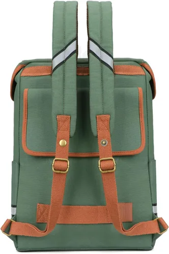 Vista 2 de TOURBON - Alforjas de bicicleta 2 en 1 que se convierten en mochila 15L Bicicleta Asiento Trasero Bolsa de Tronco de Almacenamiento de Equipaje
