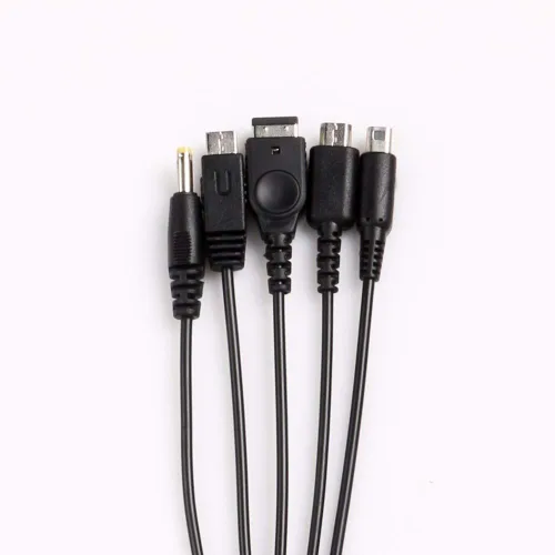 Vista 5 de Skywin Cable cargador USB 5 en 1 para Nintendo Multi sistema Nintendo DSi cable cargador compatible con Nintendo NDS Lite, Wii U, 3DS, 2DS, PSP