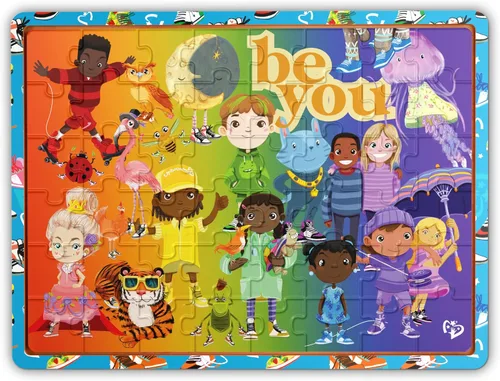 Vista 10 de Upbounders - Fun Outside - Rompecabezas de piso de 48 piezas, rompecabezas multicultural para principiantes con niños afroamericanos, niños y niñas