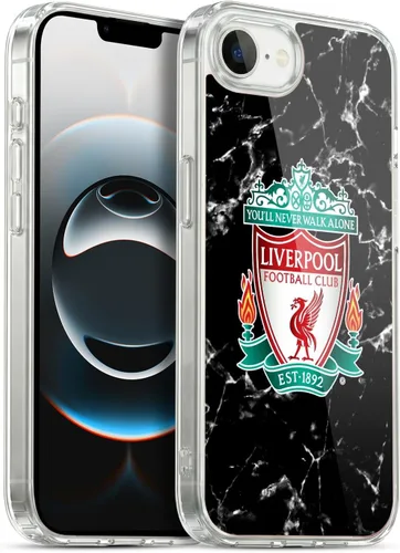 Vista 100 de Oficial LIVERPOOL Football Club 2017/18 Mármol Soft Gel Case para iPhone de Apple 7 Plus/8 PLUS Escudo negro.