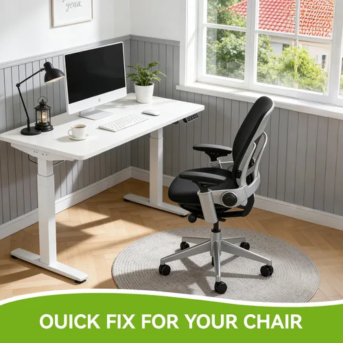 Vista 7 de Cilindro elevador de gas resistente para silla Steelcase Leap v2, Side Activate - Accesorios de elevación de silla, 4 pistones hidráulicos con 380