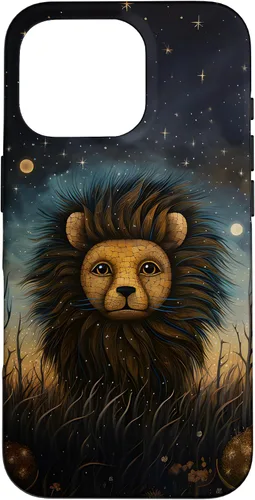 Vista 20 de iPhone 16 Lion at Twilight Lindas estrellas de león en la noche