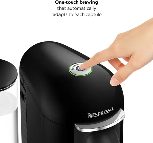 Vista 2 de Nespresso Vertuo Plus Deluxe, cafetera de café y espresso de Breville, Negra