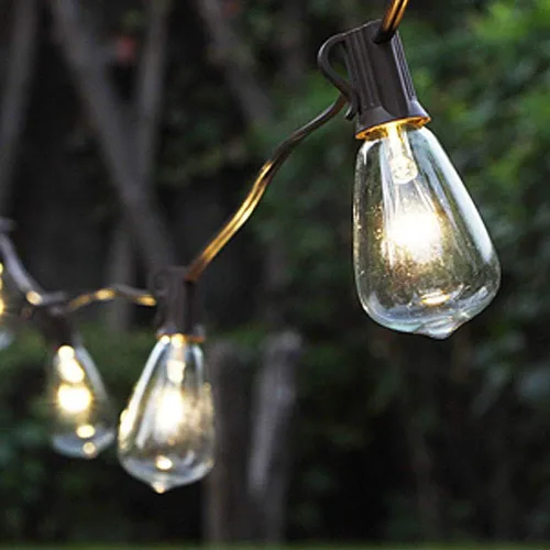 Vista 6 de Novelty Lights Bombillas de repuesto incandescentes ST38 Edison de 7 W, paquete de 25 Transparente (St38)