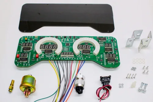 Vista 2 de Elite-Drive Jeep TJ Digital Dash - Panel de instrumentos LED de repuesto para Jeep Wrangler TJ 1997-2006, panel de medidor digital, actualización