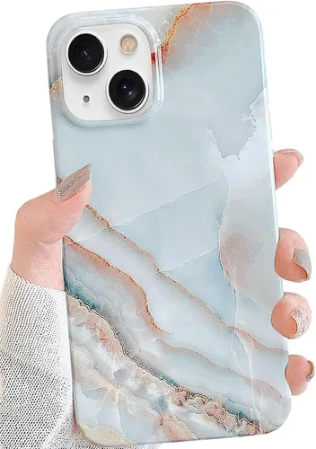 Vista 11 de J.west Funda compatible con iPhone 13 de 6.1 pulgadas, brillante y colorida con brillantina de ópalo translúcido, transparente, suave, TPU, ajuste