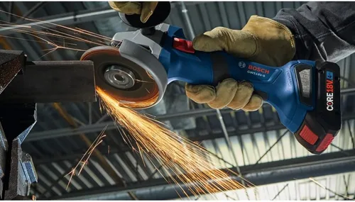 Vista 6 de Bosch GWS18V-8B15 Kit de amoladora angular sin escobillas de 18 V de 4-1/2 pulgadas con (1) batería de potencia avanzada CORE18V® de 4 Ah