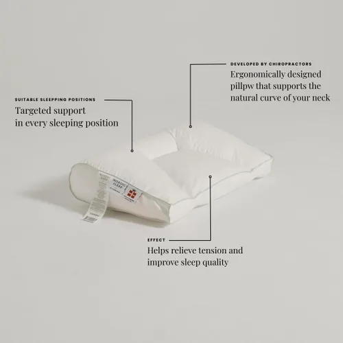 Vista 2 de Fossflakes Almohada cervical quiropráctica, soporte cervical de gran firmeza