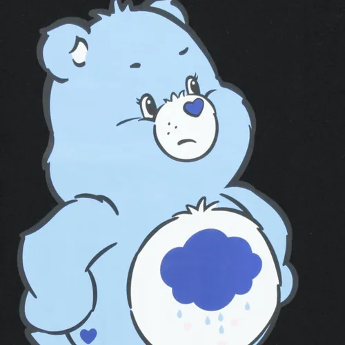 Vista 5 de Care Bears Camisa de moda para mujer - Ropa clásica para mujer - Cheer Friend Funshine Good Luck Tie Dye Tee Negro
