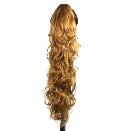 Vista 13 de KUKI - Extensión de cabello sintético largo y rizado de 31 pulgadas, con pinza y mandíbula, 1B