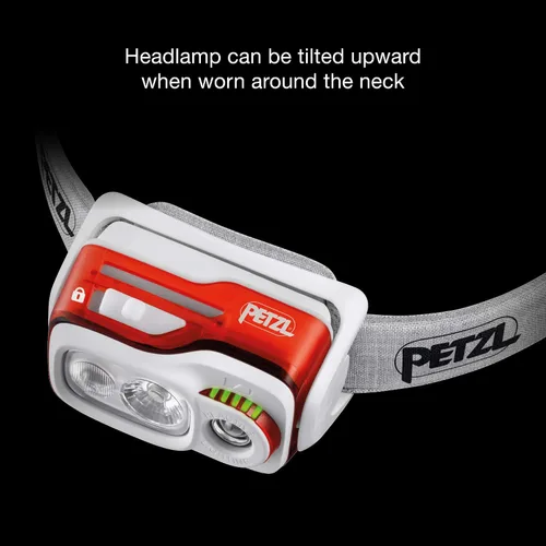Vista 8 de PETZL, Lámpara Swift Rl Negro, Compacto, Muy Potente y Recargable Con Tecnología Reactive Lighting. 900 lúmenes.