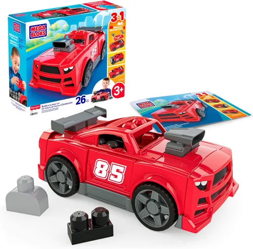 Vista 9 de MEGA BLOKS Fisher-Price - Juguete de bloque de dinosaurio T-Rex 3 en 1