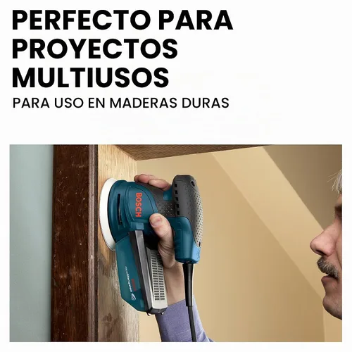 Vista 5 de BOSCH SR5R000 - Discos de lijado de gancho y bucle de 6 piezas de 5 pulgadas y 8 agujeros