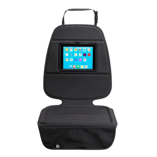 Vista 8 de Munchkin Protector de asiento de coche para niños, protector de asiento Elite con tela Grime Guard, gris oscuro