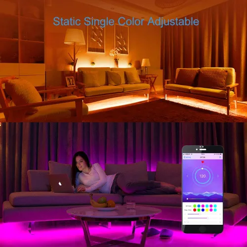 Vista 6 de ALITOVE WS2812B WS2811 direccionable LED Bluetooth controlador iOS Android App Control remoto inalámbrico DC 5V ~ 24V para SK6812 SK6812-RGBW WS2812