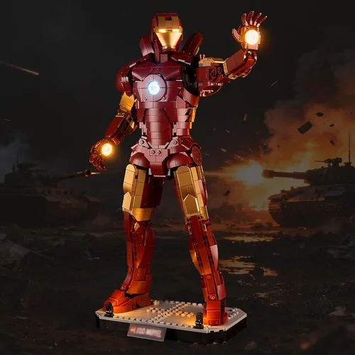 Vista 10 de Vaodest Luz LED para Lego 76191 Set Marvel Infinity Gauntlet, Diseño y Configuración Compatible con el Modelo 76191