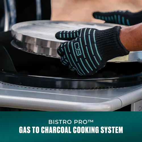 Vista 7 de Charbroil Bistro Pro - Parrilla de gas para espacios pequeños y patios, color negro - 25302161