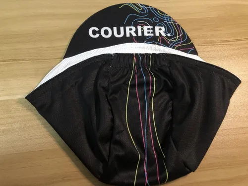 Vista 3 de Corsehild Gorras de ciclismo clásicas de poliéster retro serie negra, de secado rápido, absorben la humedad, para hombres y mujeres, usan sombreros