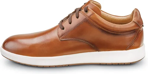 Vista 4 de Florsheim Trabajo cruzado, para hombre, puntera de acero, EH, MaxTrax antideslizante, zapatos de trabajo Oxford casuales