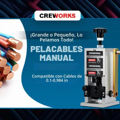 Vista 2 de CREWORKS Máquina pelacables manual para alambre de cobre de chatarra