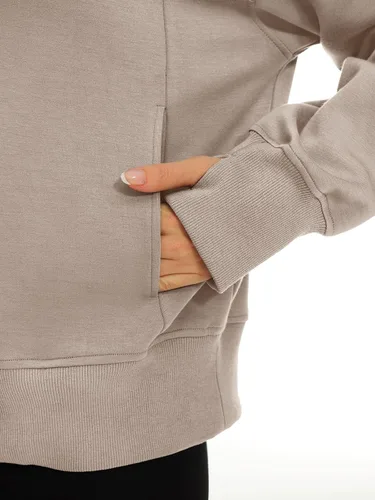 Vista 5 de AUTOMET Sudaderas de gran tamaño con capucha de forro polar para mujer, camisas de manga larga, ropa de otoño con bolsillo