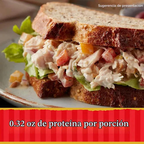 Vista 2 de Hormel Pechuga de pollo prémium en agua con carne de costilla, 98% libre de grasa, latas de 5 onzas (paquete de 12)