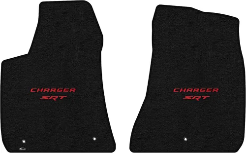Vista 15 de Lloyd Mats Alfombrillas de piso de ajuste personalizado para Dodge Charger RWD 2011-2023 LogoMat Juego de 2 piezas Carbón 2PC Front Mats Charcoal