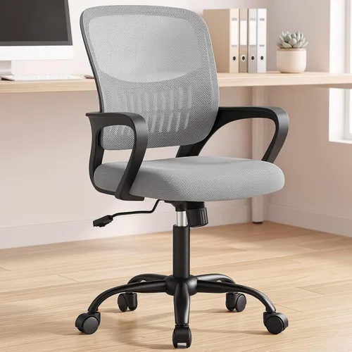 Vista 11 de OLIXIS Silla ergonómica de escritorio de oficina, silla ejecutiva de Negro