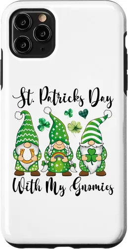 Vista 22 de iPhone 16 St Patricks Day Tee Shamrock Shirt Three Gnomies St Patricks Case