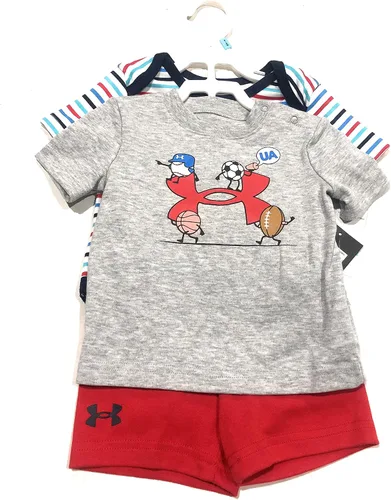Vista 2 de Under Armour Conjunto de camiseta y pantalón corto para bebés