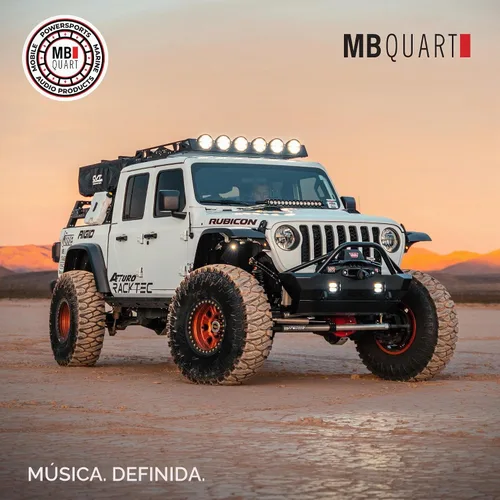 Vista 6 de MB Quart Sistema de audio de doble zona estéreo de coche con pantalla táctil portátil para barco y UTV, negro