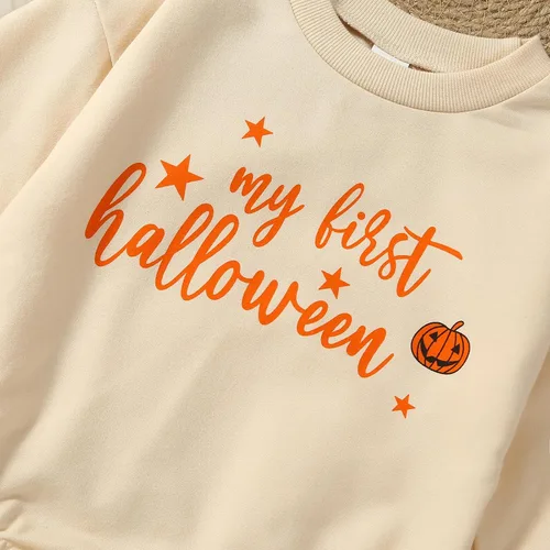 Vista 4 de Sudadera para bebé, niña, niño, Halloween, Acción de Gracias, Navidad, traje de manga larga, ropa de otoño e invierno
